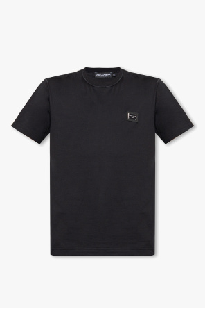 Tシャツ・カットソー DOLCE GABBANA Men T Shirts G8PT1T G7F2I N0000 Black Black T-shirt with logo Dolce & Gabbana - Vitkac AS